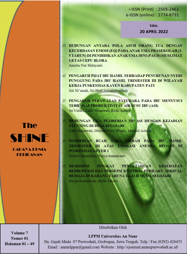 					View Vol. 7 No. 1 (2022): The Shine Cahaya Dunia Kebidanan
				